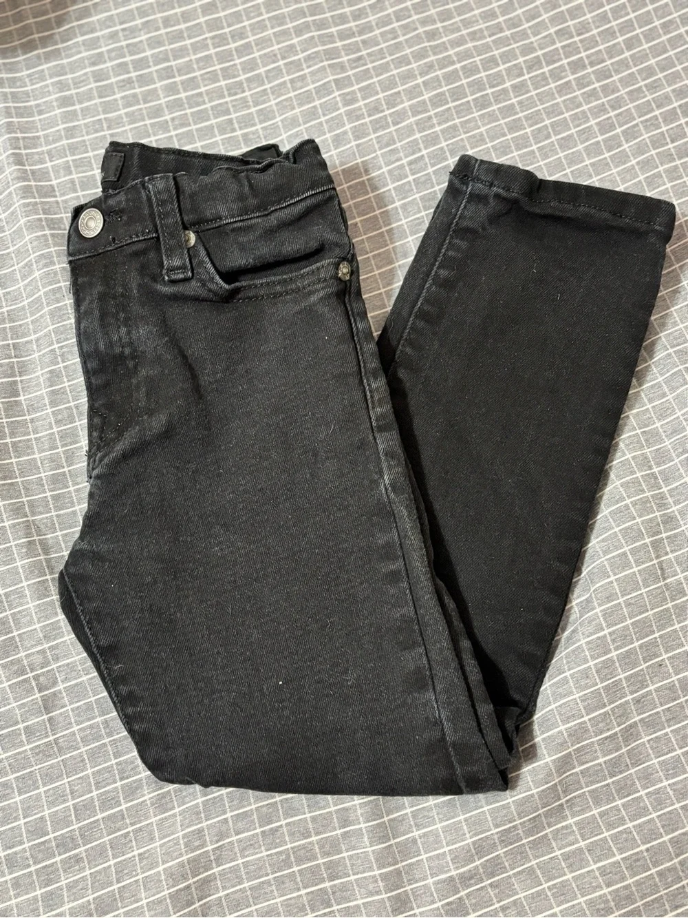 Ralph Lauren Black Denim Jeans with Branded Button